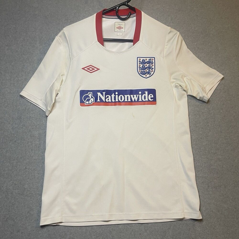 England Team 2000s Training Jersey Football Shirt Umbro Mens Size M Match Worn
